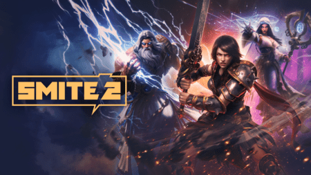 Smite 2 Key Art containing playable heroes from the game