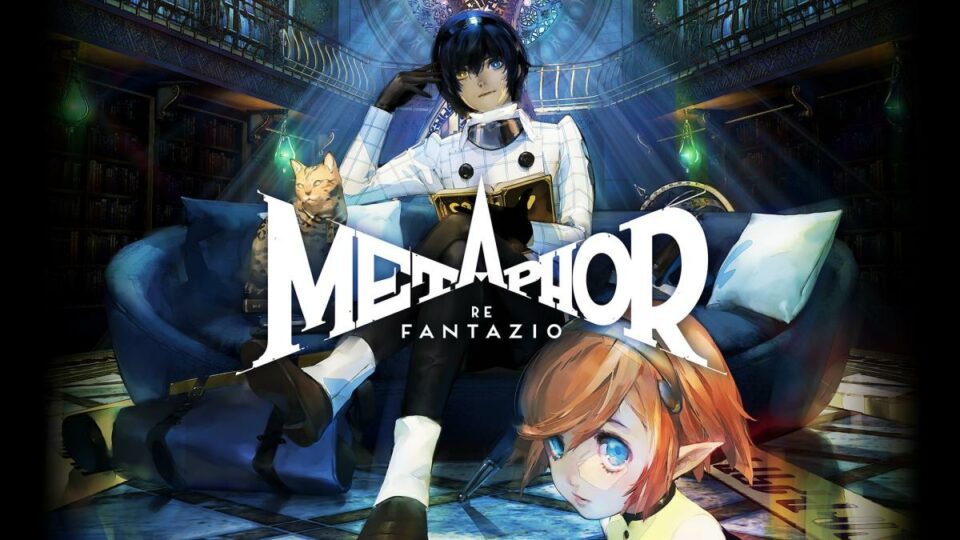 Metaphor:ReFantazio key image art featuring the main character and Gallica the fairy